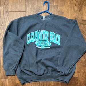Clearwater FL Charcoal Crewneck Sweatshirt
